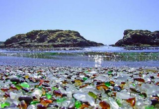 Glass Beach vagyis Üvegpart, Fort Bragg, Kalifornia